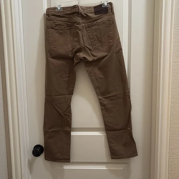 AG Adriano Goldschmied Khaki Slim Fit Matchbox straight leg jeans size 30 25” - Picture 3 of 5